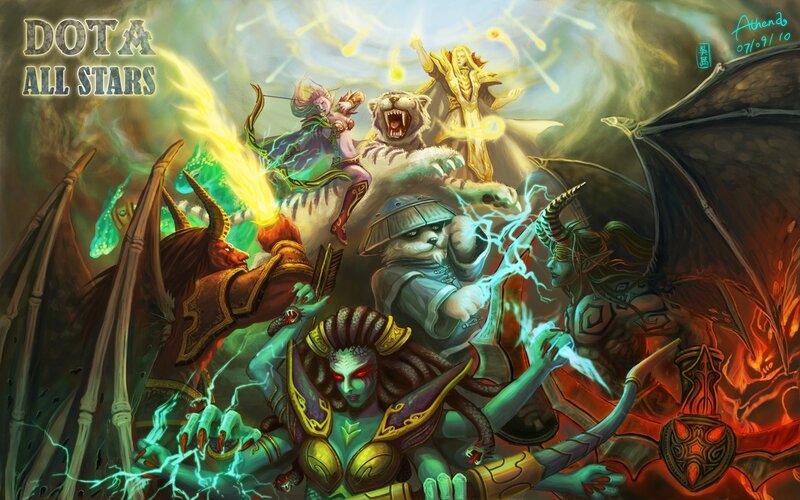 Dota All Stars fantasy battle