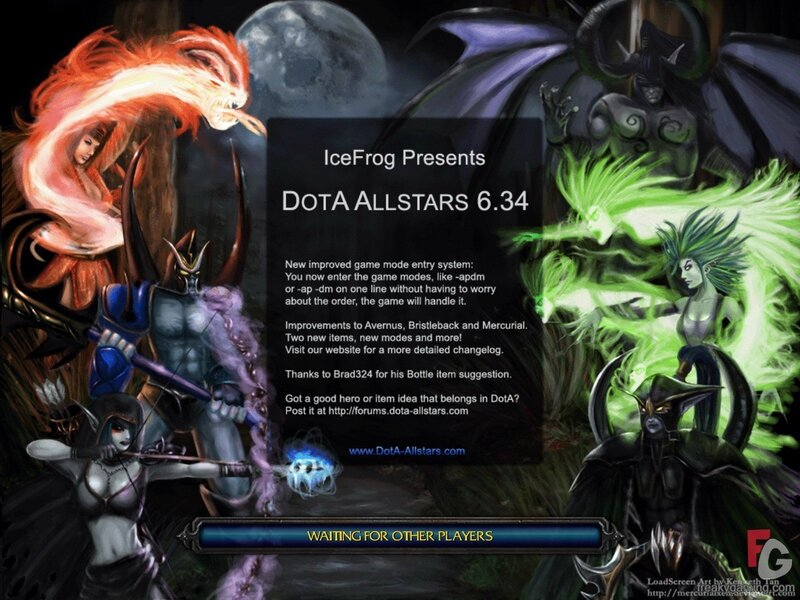 Dota Allstars 6.34 load screen