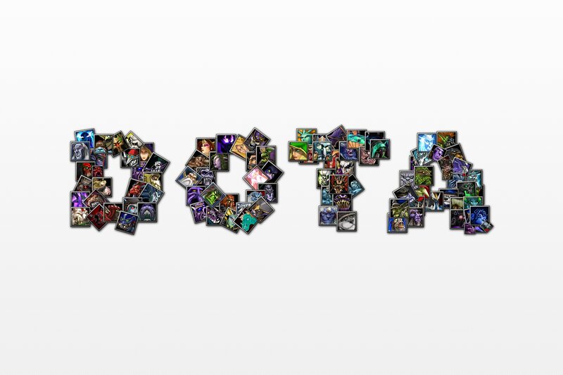 Dota character collage
