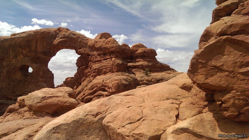 Double-arch Rock Formation — Red