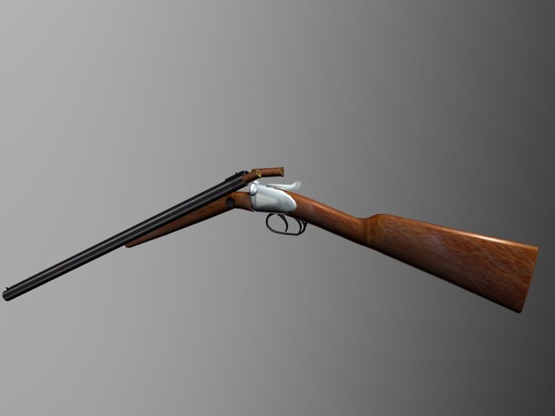 double-barreled shotgun