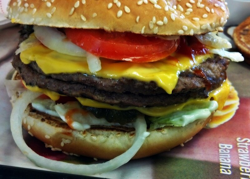 Double Cheeseburger — Brown, Appetizing, Photograph, Onions