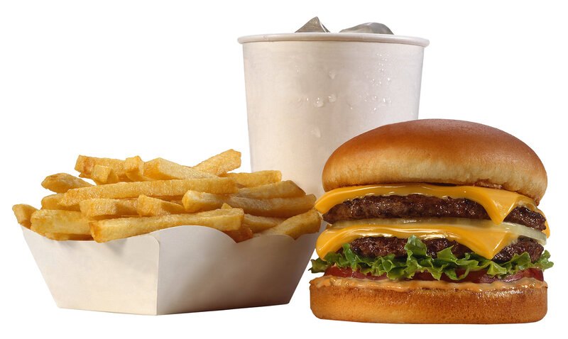 Double Cheeseburger Meal — Brown