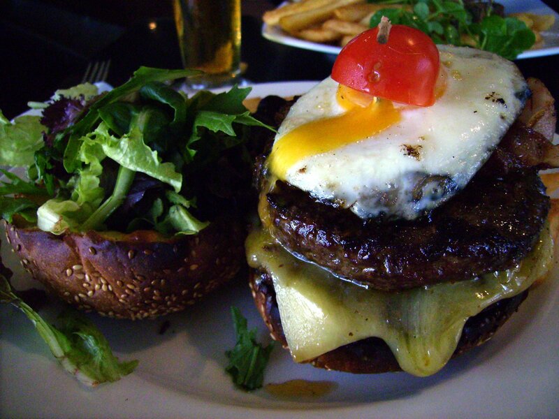 Double Cheeseburger with Egg