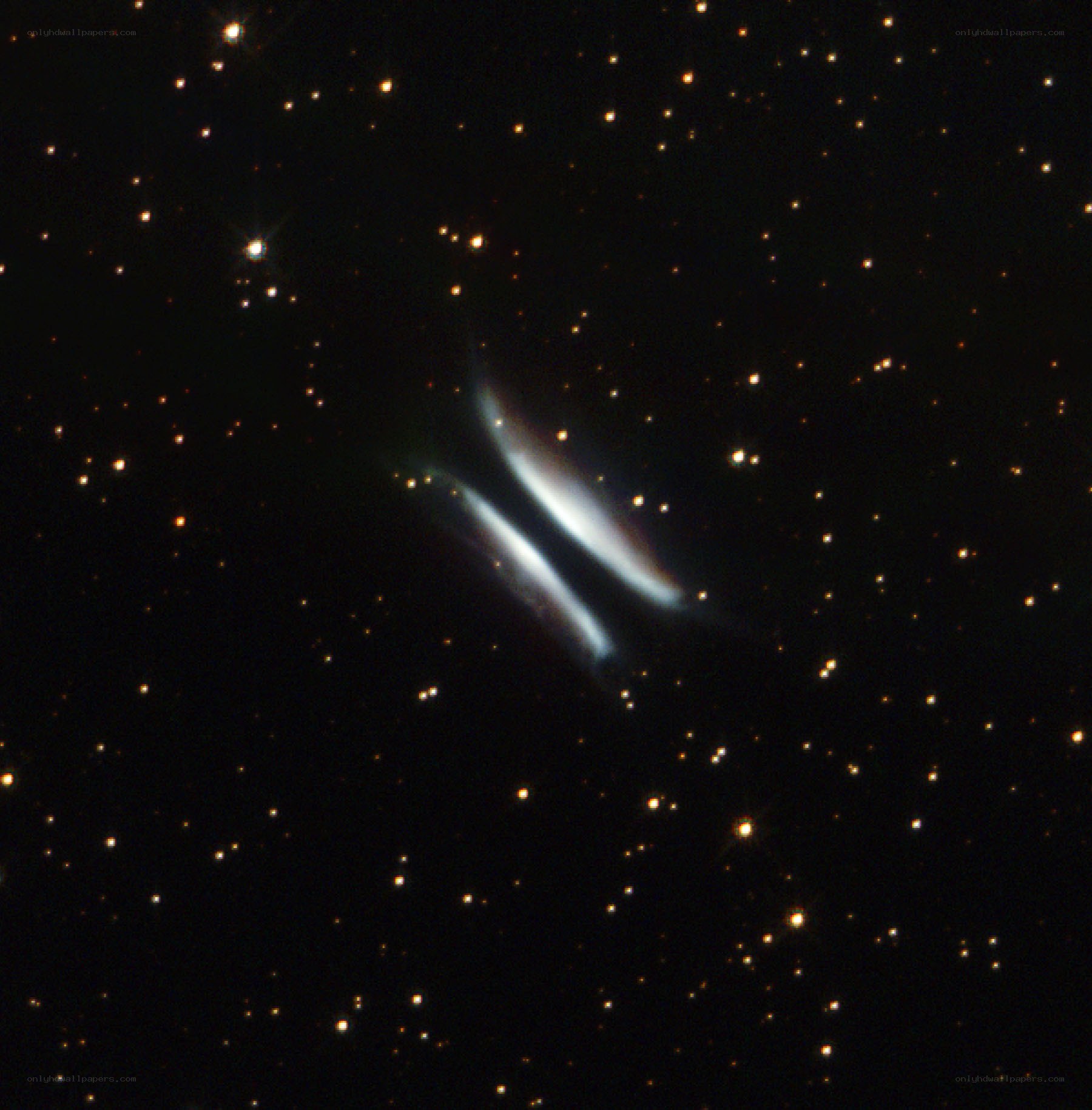 Double comet in space