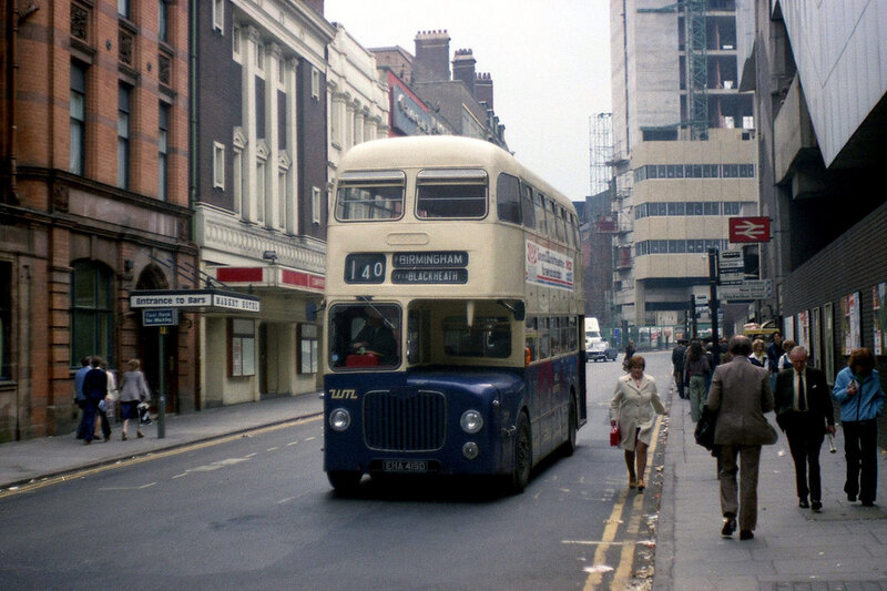 Double-decker bus in Birmingham