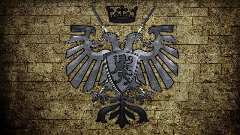 Double-headed Eagle Emblem — Gray