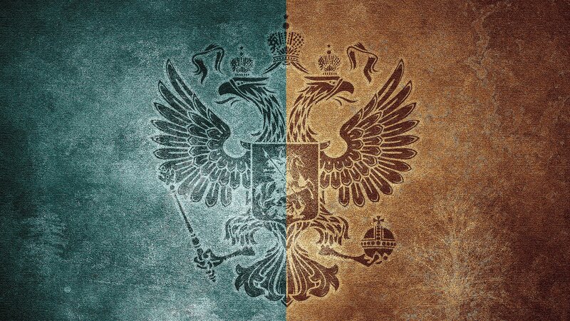 Double-headed Eagle Emblem — Teal