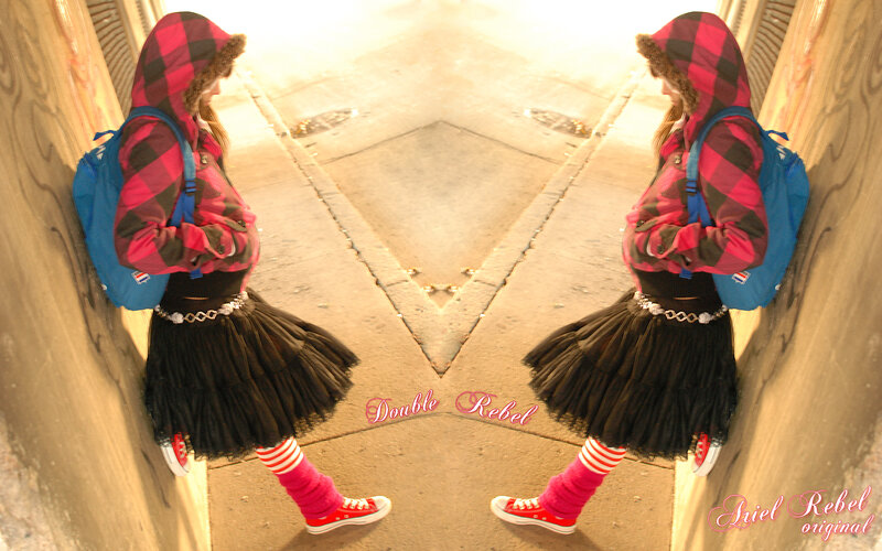 Double Rebel fashion portrait