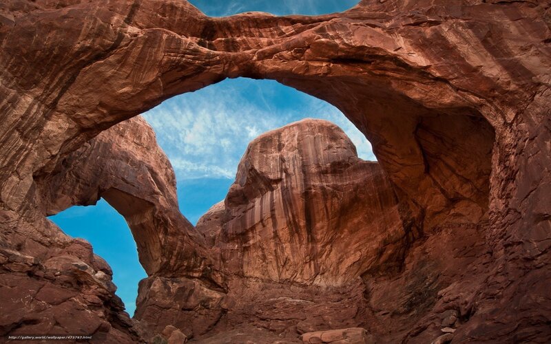 Double Rock Arch Formation