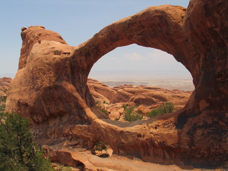 Double Rock Arch — Red, Serene
