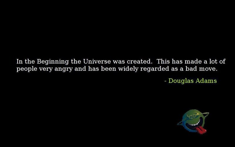 Douglas Adams quote