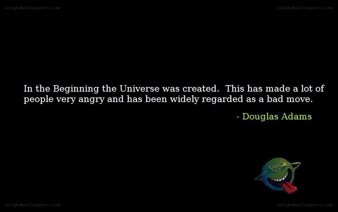 Douglas Adams quote