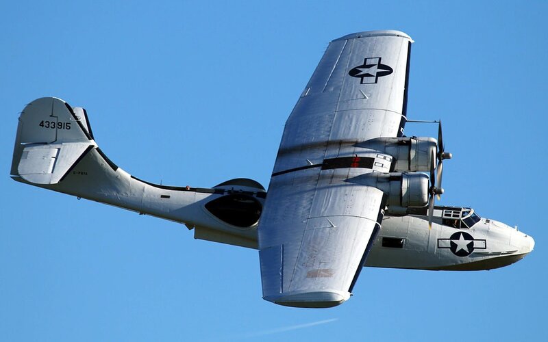 Douglas B-18 Bolo in flight