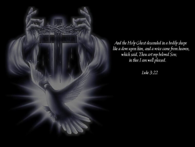 Dove and Cross with Hands
