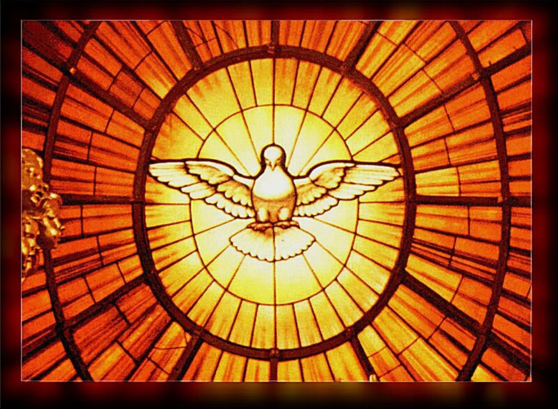 Dove Stained Glass Window