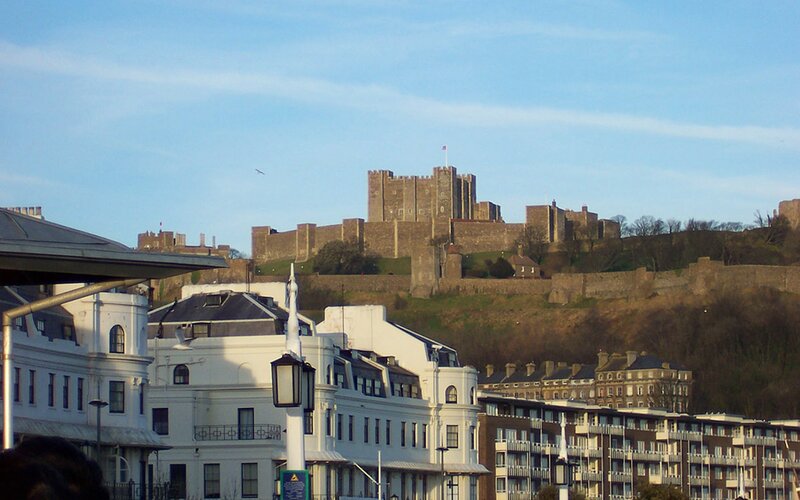 Dover Castle from the town