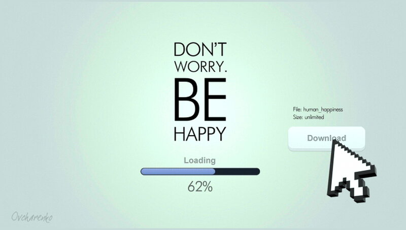 Download Progress Screen — White