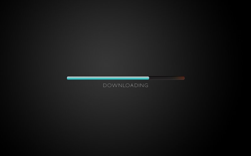 Downloading progress bar