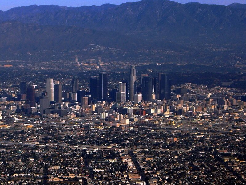 Downtown Los Angeles Skyline — Gray, Urban