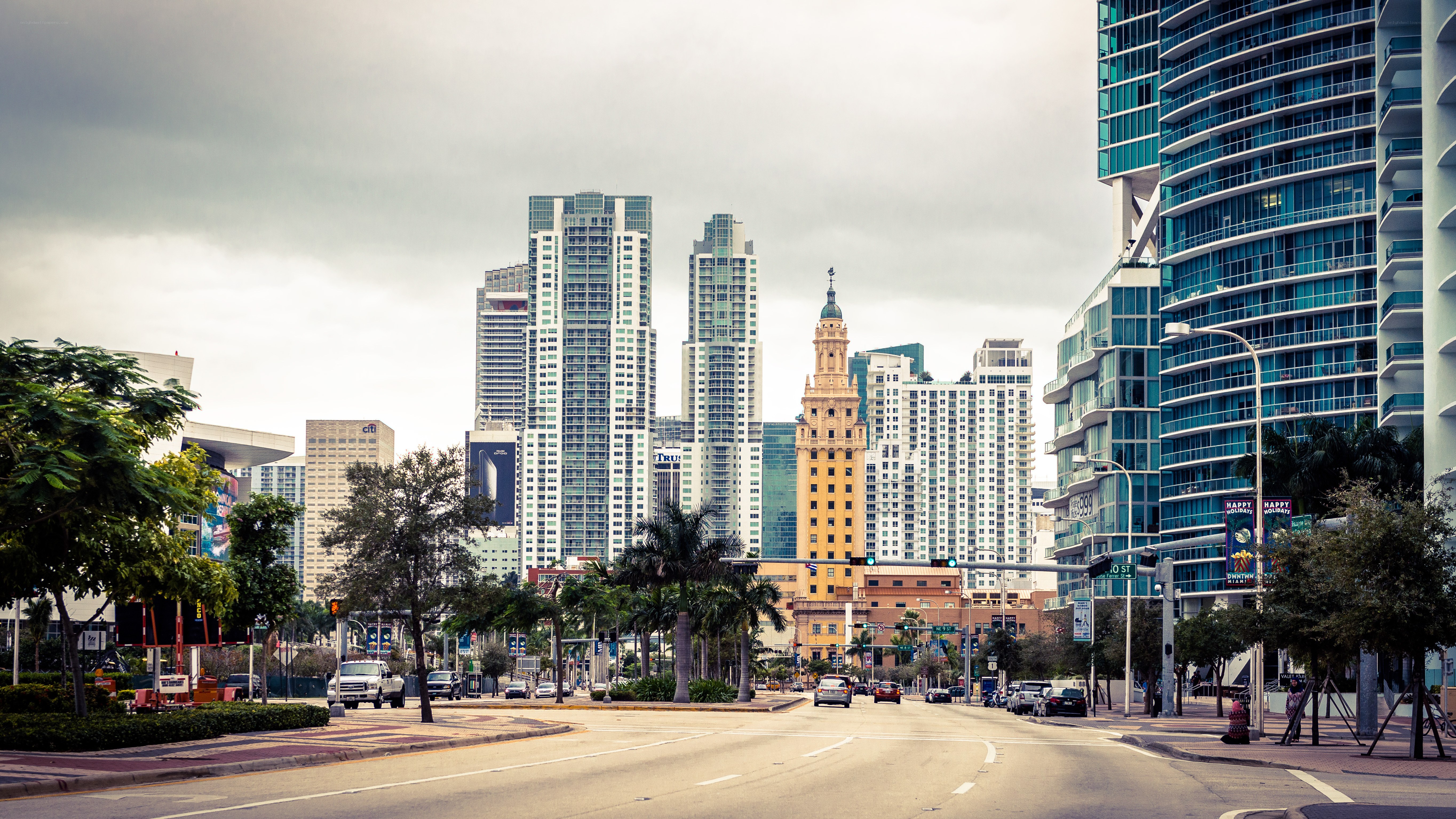 Downtown Miami skyline view