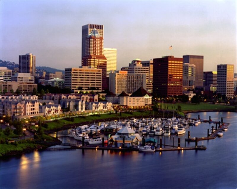Downtown Port at Dusk
