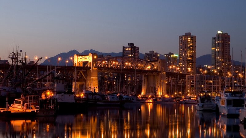 Downtown Vancouver Skyline — Blue, Calm