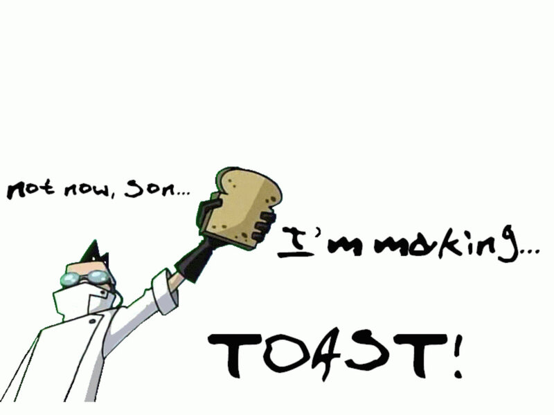 Dr. Doofenshmirtz making toast
