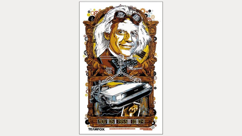 Dr. Emmett Brown Portrait — Whimsical