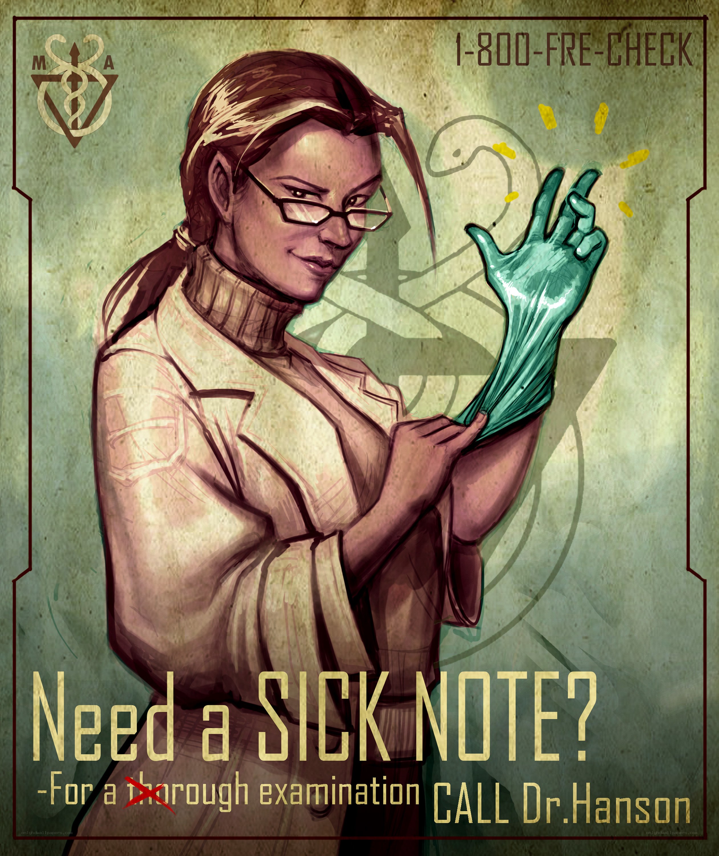 Dr. Hanson sick note ad