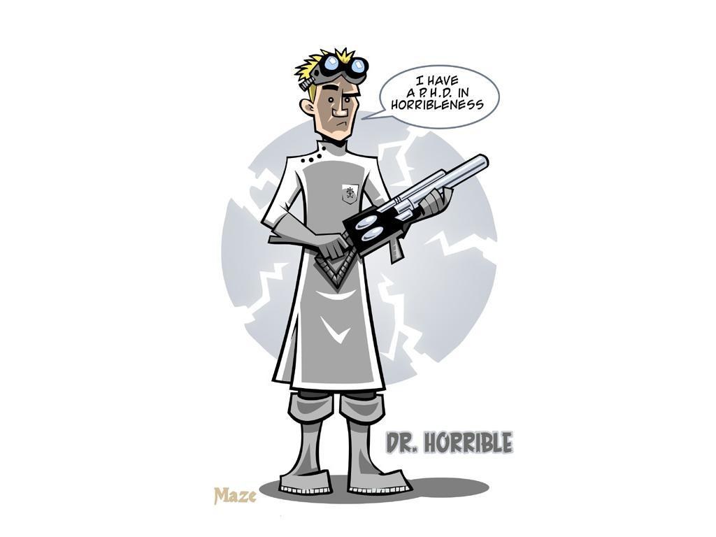 Dr. Horrible with weapon
