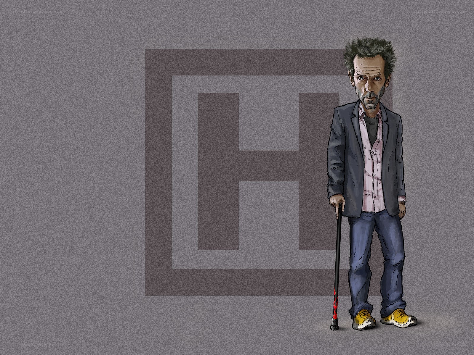 Dr. House character illustration