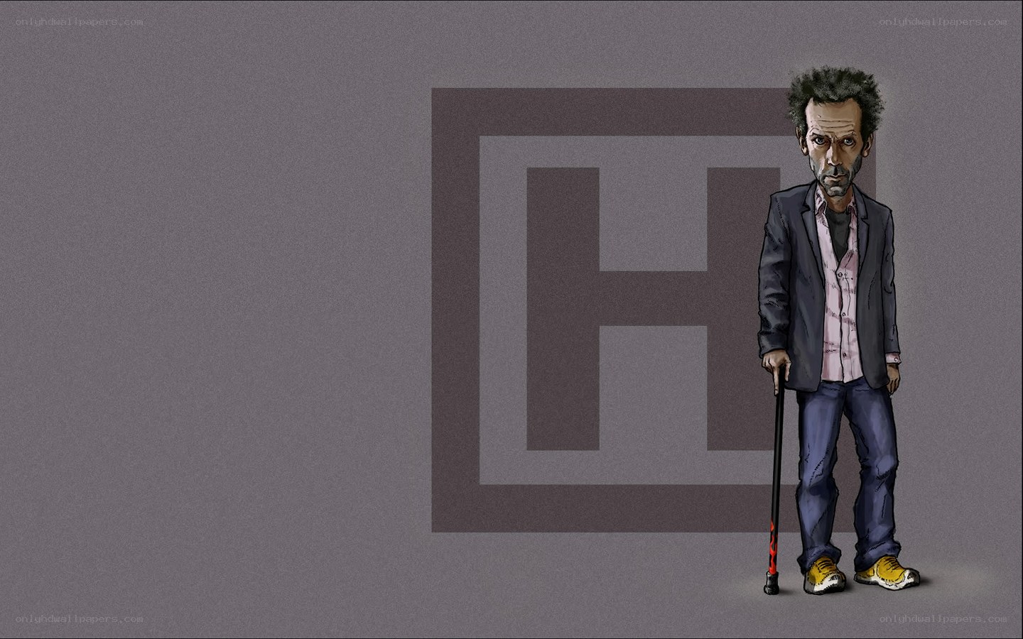Dr. House character illustration