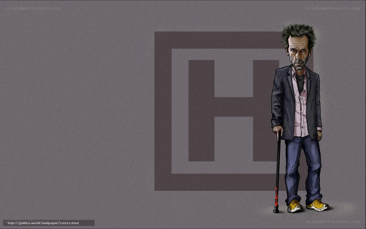Dr. House character illustration