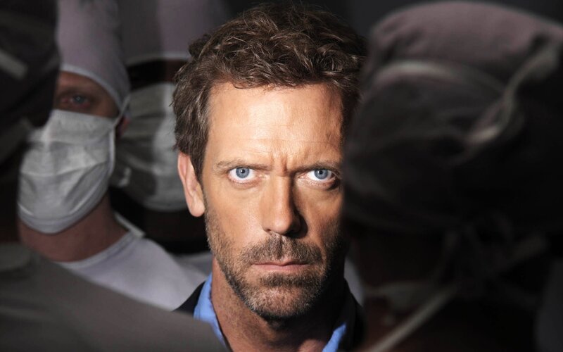 Dr. House in a hospital scene