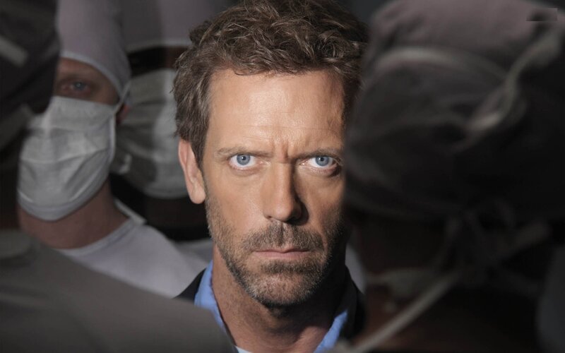 Dr. House in a hospital scene