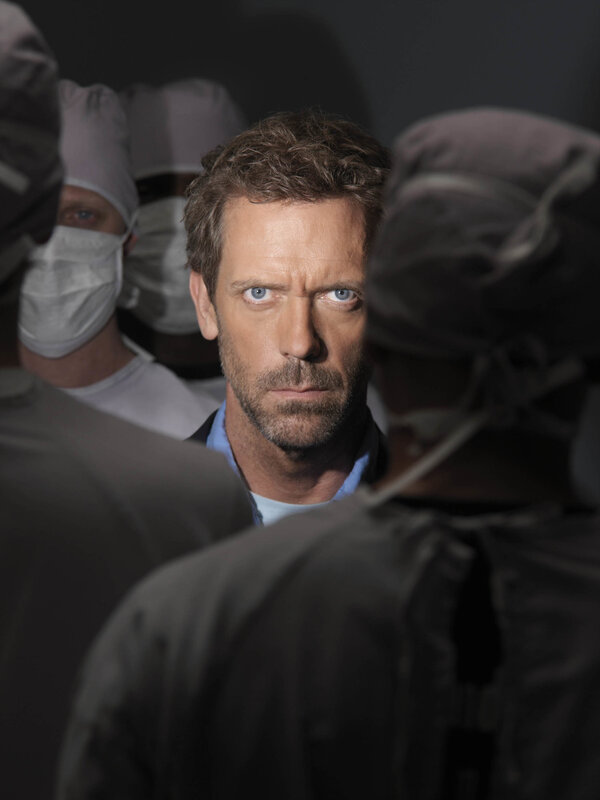 Dr. House in a hospital scene