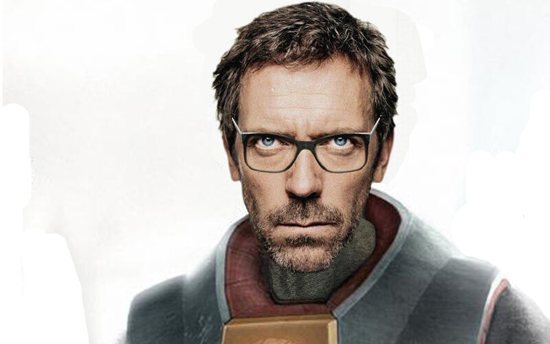 Dr. House in superhero costume