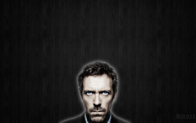 Dr. House with glowing eyes