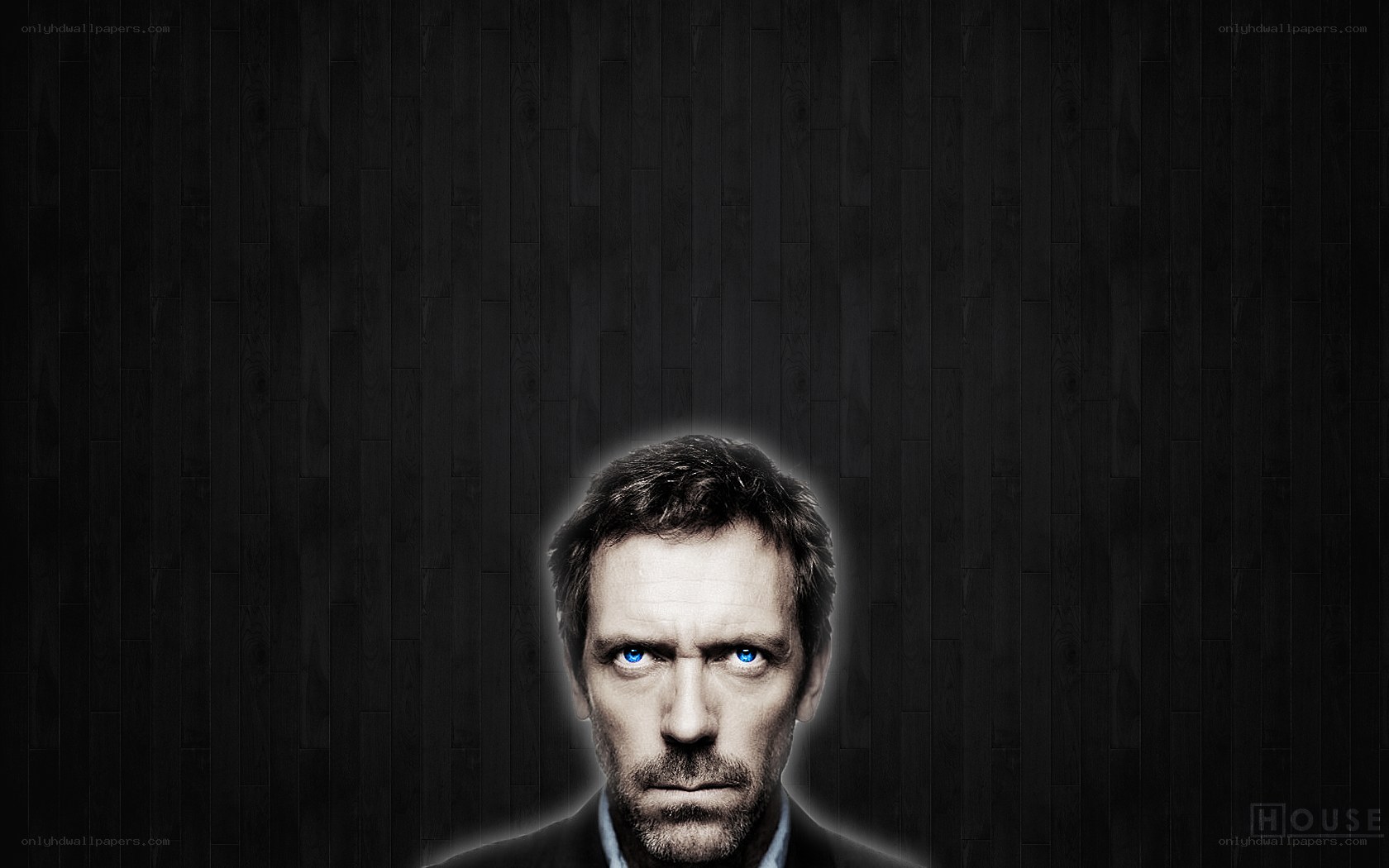 Dr. House with glowing eyes