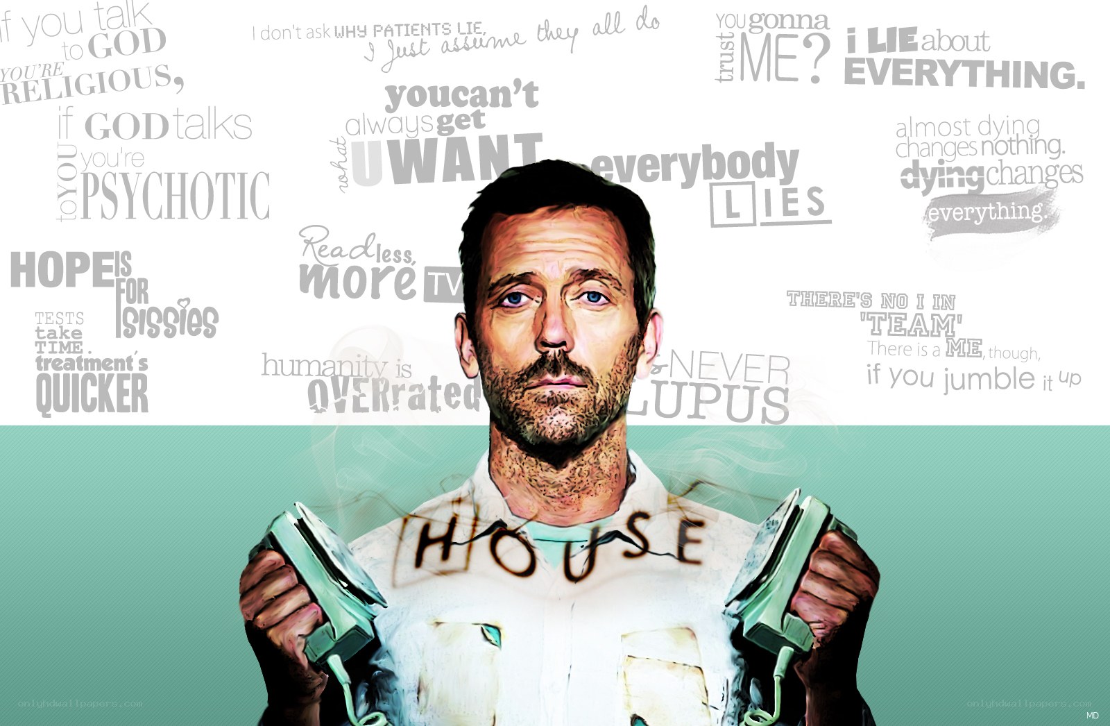 Dr. House with quotes