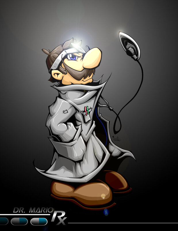 Dr. Mario character art