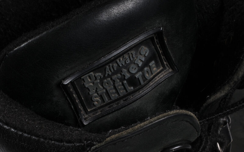 Dr. Martens steel toe label