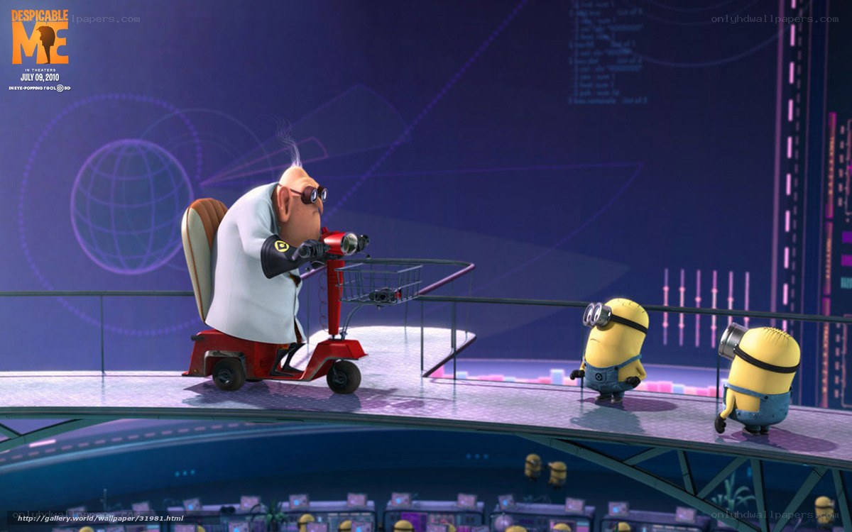 Dr. Nefario with Minions