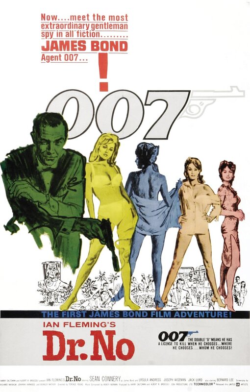 Dr. No James Bond movie poster