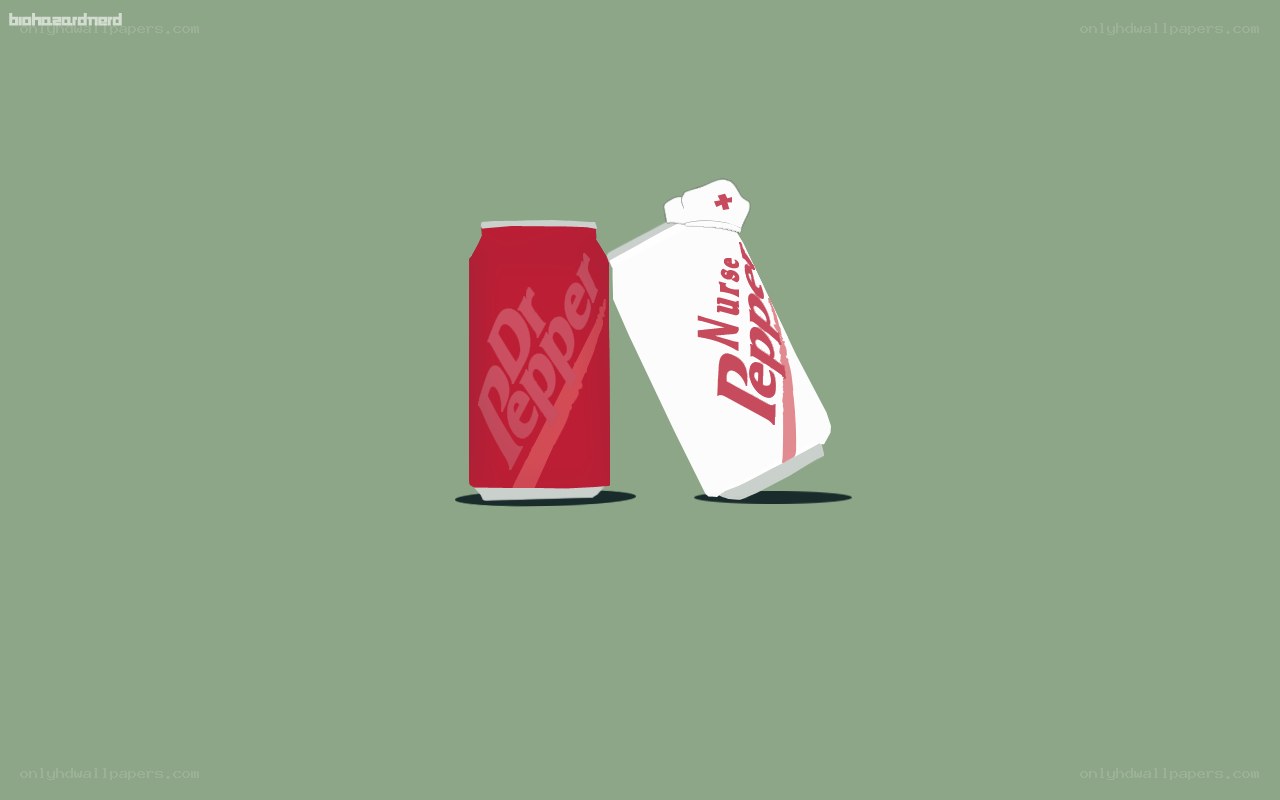 Dr Pepper and Nurse Pepper cans