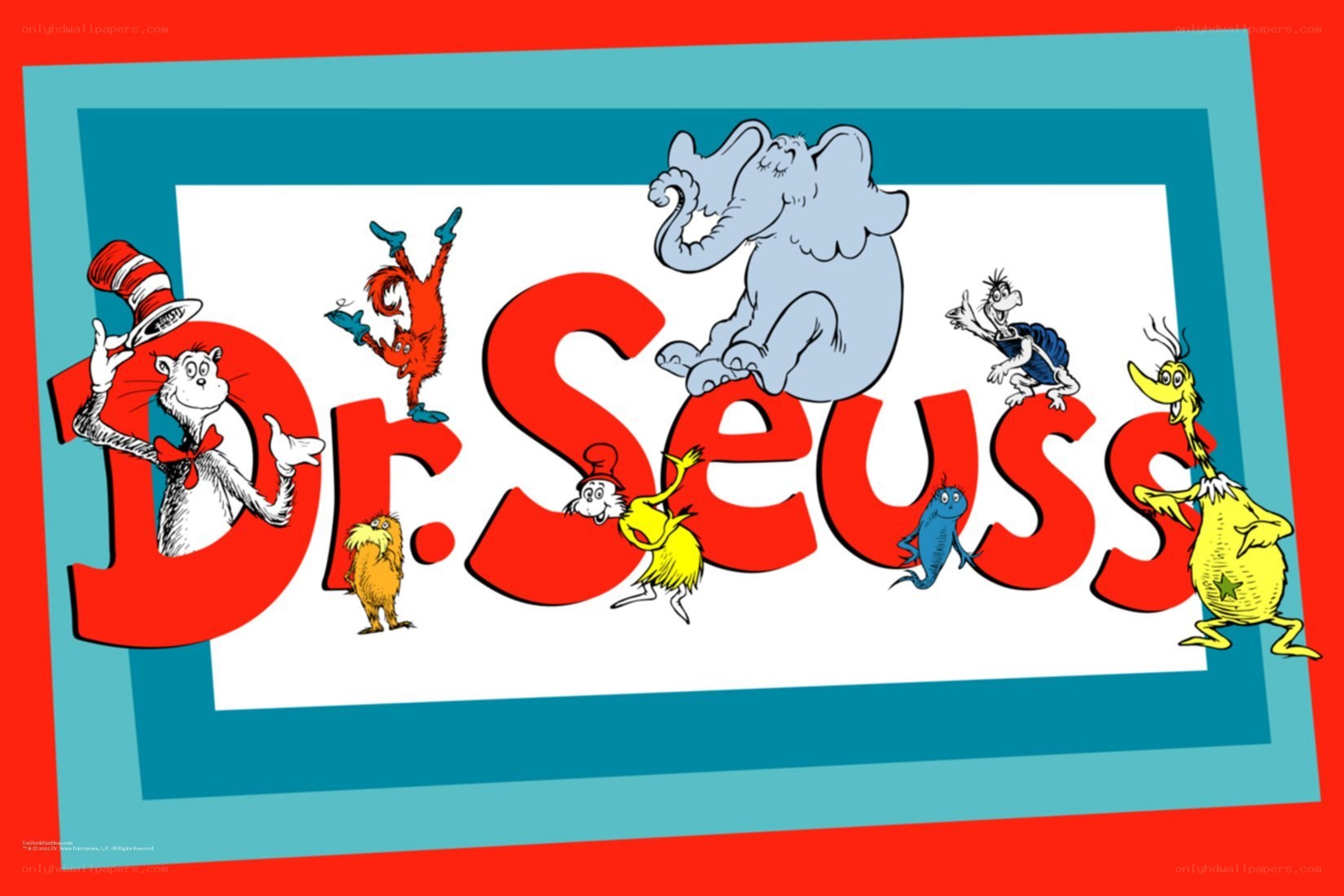 Dr. Seuss characters collage