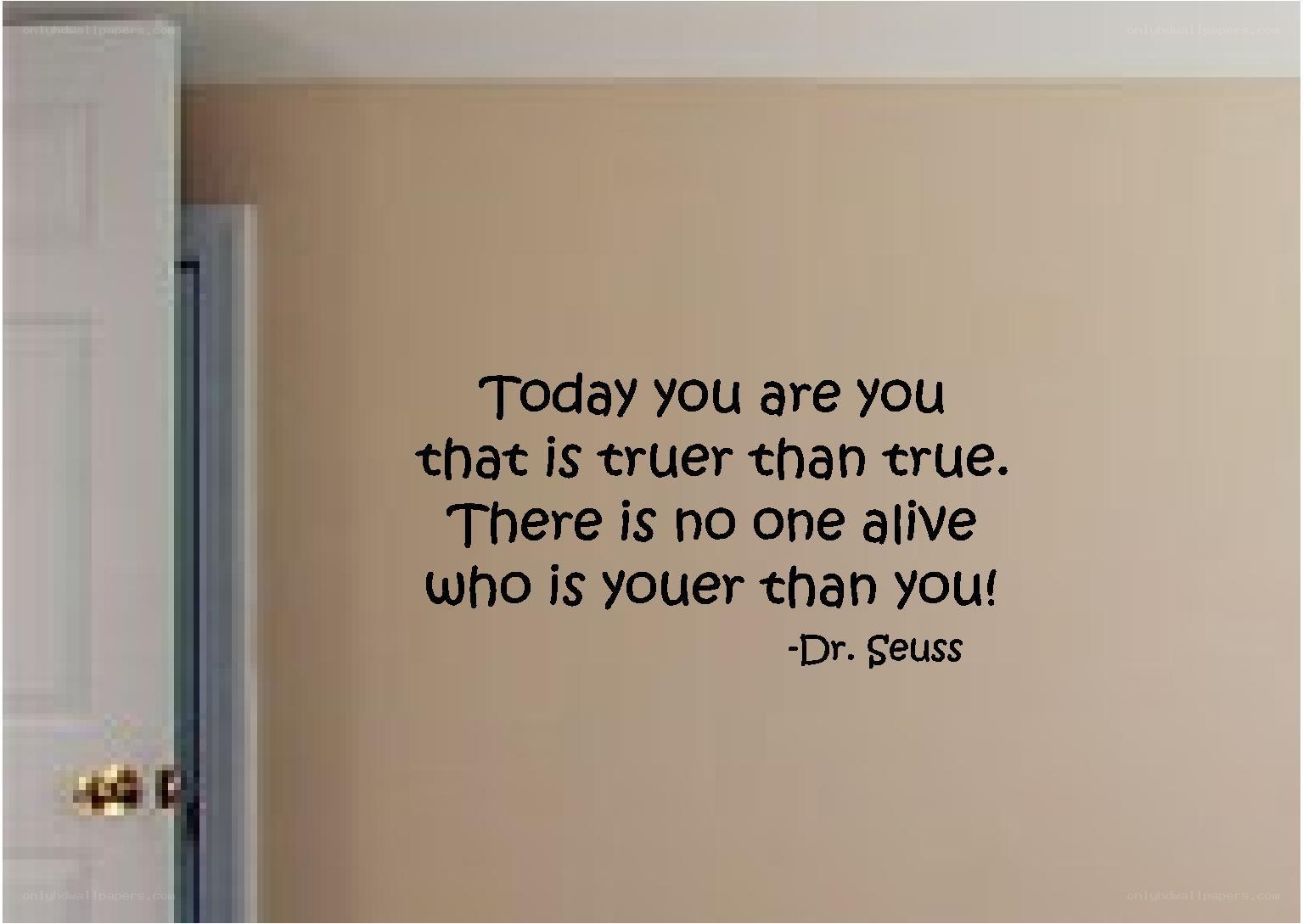 Dr. Seuss quote wall art