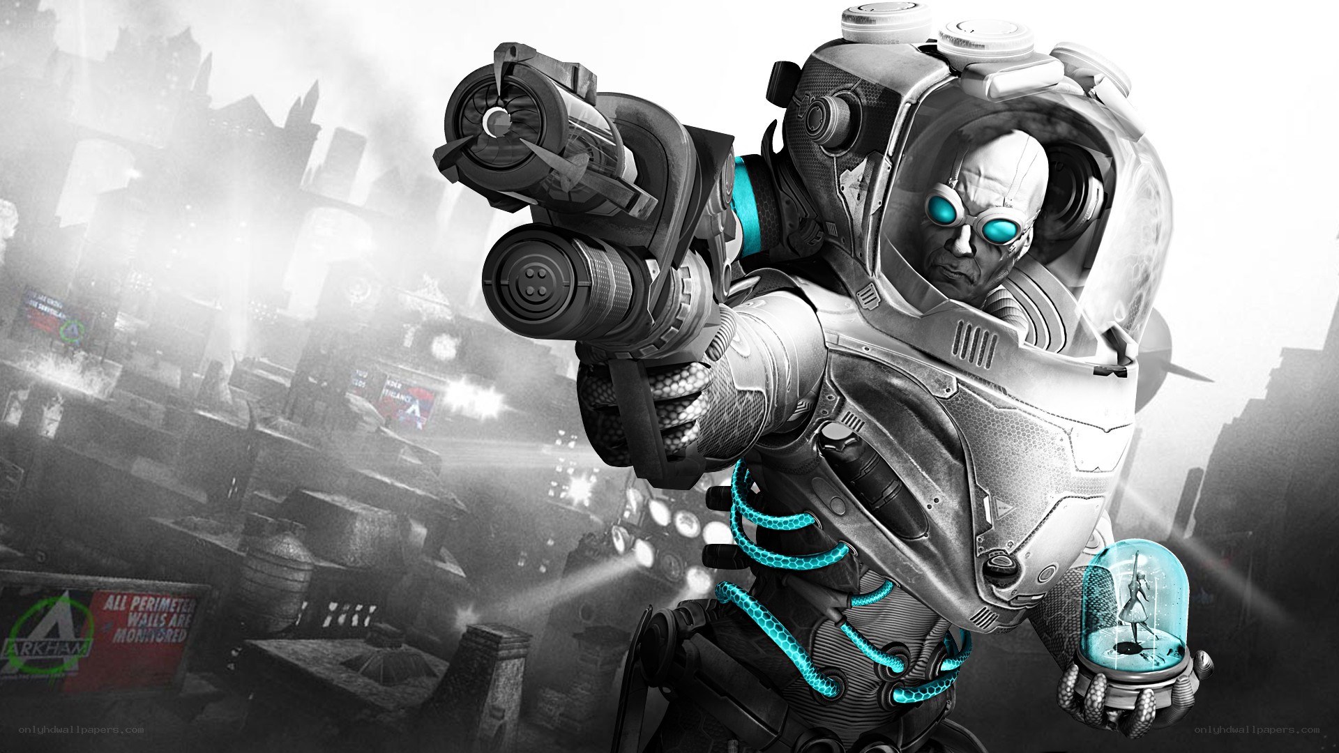 Dr. Simon Hurt in combat armor