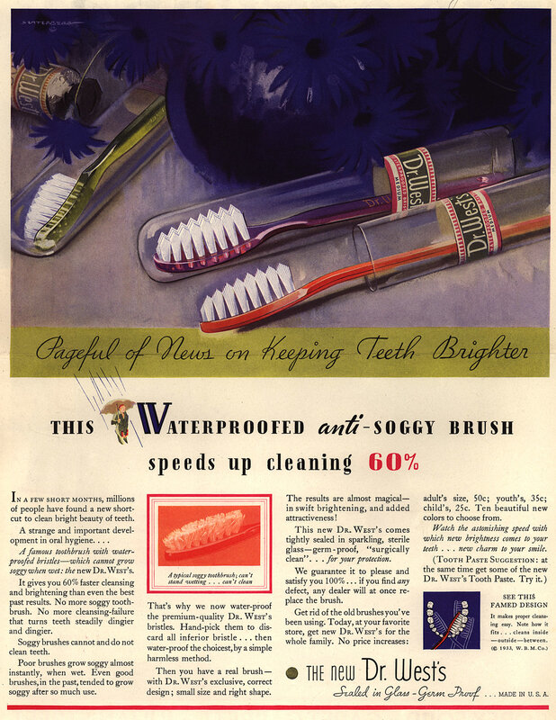 Dr. West's toothbrush ad